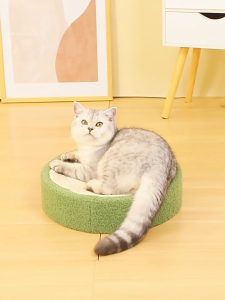 【Meoof】 39cm Durable Sisal Cat Scratcher Round Cat Bed Cat Toys High Density Cat Claws Scratch Board 罗盘圆形猫抓板碗型猫抓盘剑麻绳不掉屑猫窝耐抓磨爪猫玩具