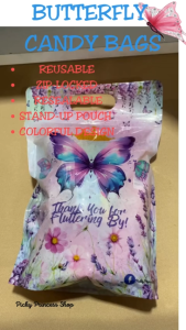 30pcs Butterfly Enchanted garden Chips Bags Candy Bags Loot Food Packaging Wedding Birthday Baby Shower