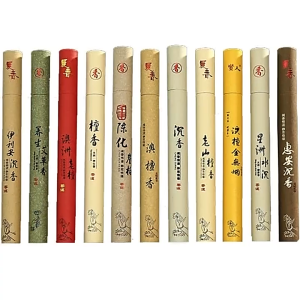 天然线香 沉香 艾草 老山檀香Natural Incense Agarwood Mugwort Old Mountain Sandalwood Incense Stick 20g 40pcs沉香老山檀香线香 艾草线香佛教用品熏香 20g线香