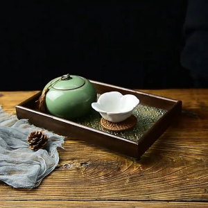 Nampan Kaca Motif Begonia & Tray Kaca: Desain Unik & Ramah Lingkungan