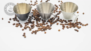 NEOUZA Espresso Shot Cups 100mL Espresso Measuring Cup 2 Pack Stainless Steel Pouring Cup Scale Kitchen Gadgets for Espresso Accessories