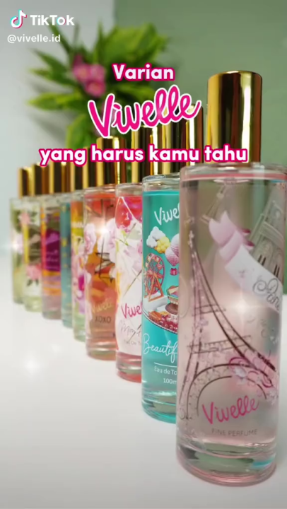 VIVELLE EAU DE TOILETTE DESIGNER PERFUME GLASS 100 ML (BOTOL KACA)