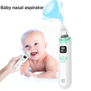 Childrens nasal aspirator electric nasal cleaner 3-level adjustable suction baby safe and hygienic care nasal aspirator