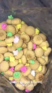 BISKUIT GEMROSE BAL ISI 4 KG / KUE KANCING / KUE MONAS MANIS MAKANAN JADUL KILOAN