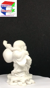 Tượng phật di lạc ghánh bao kim tiền 11cm-Nhiều màu sắc). Trang trí trên ô tô tiểu cảnh bonsai ghép lũa để bàn trà phòng khách bàn làm việc thờ thần tài…