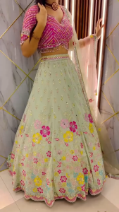 Faux Georgette Lehenga 💗💗💗