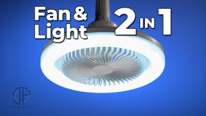 Lampu Kipas Angin Remote 2in1 Versi yang ditingkatkan 50W In 1 Fan & Light 3 Color Dapat diatur/Dengan remote control