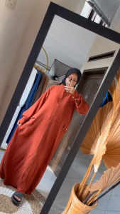 Dress wanita muslimah Gamis Lebaran fashionable Gradhia Dress Maxy gamis dewasa terbaru 2026 bahan Crinkle