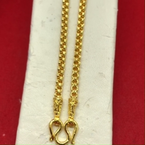 สร้อยคอทองลายผ่าหวายกลมคู่ ความยาว 20 นิ้ว เทียบเท่าน้ำหนัก 1 บาท ชุบทอง ทองปลอม ใส่แทนของจริงได้ งานสวย พร้อมส่ง