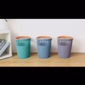 nordic minimalist trash bin large capacity press trash bin new kitchen and bathroom thick and solid durable garbage can with handle with cover trashcan trash bin for kitchen garbage organizer trash can with cover basurahan na may takipBINLU