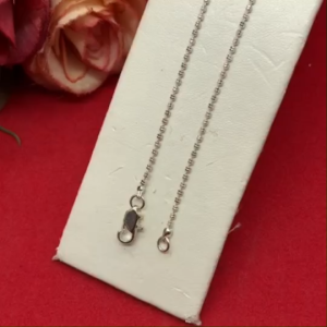 สร้อยคอเงินลายไข่คู่ ความยาว 16 นิ้ว ตะขอก้ามปู ใช้ได้ทุกโอกาส ดีไซส์น่ารัก ชุบเงิน สร้อยแฟชั่น พร้อมส่ง