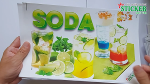 Sticker Miếng Dán SODA 🔥𝑭𝒓𝒆𝒆𝒔𝒉𝒊𝒑 Hình Dán Tường Cửa Kính Tiệm - Decal Trang Trí Chống Nước Màu Sắc Thu Hút Nổi Bật