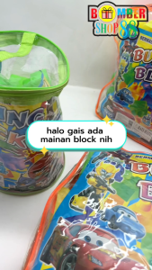 MAINAN ANAK BUILDING MEGA BIG BLOCK BLOK BALOK SUSUN BEsar tas gendong MONO BRICK JUMBO 70 pcs
