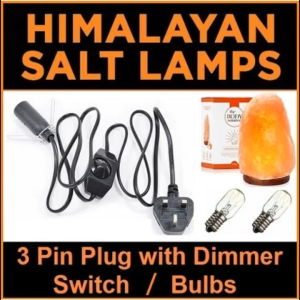 Himalayan Salt Lamp Dimmer Switch with 3 Pin Plug/Salt Lamp Bulbs