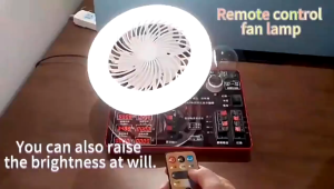 Elegant 30W E27 LED Ceiling Fan Light with Remote Control Dimmable Adjustable Brightness Silent Operation for Living Room Bedroom Kitchen