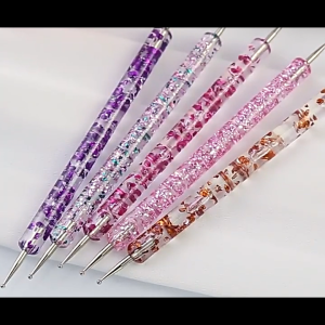 5Pcs Dotting Tools Nail Kuku Art Pen Titik Painting Nail Art Tools