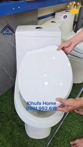 Nắp bồn cầu Đóng rơi Êm thay thế cầu Thiên Thanh cầu 1 Khối nắp bàn cầu Trắng Chống Bám Bẩn N38TTA