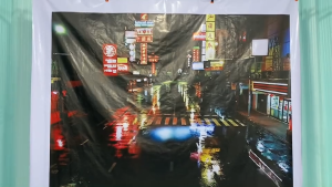 โปสเตอร์ ฉากพื้นหลังภาพถ่าย เยาวราช Rockstar ขนาด 180x200cm ฉากไลฟ์สด🌻พร้อมส่ง🌻