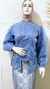 Kebaya Kutubaru Tille Bordir Premium Part 1 | Kebaya Kutubaru Payet | Kebaya Modern Wisuda tangan balon
