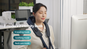Philips Neck and Shoulder Massager Hot Compress Wireless Shiatsu Clamp Kneading Massage 3 Mode Back Massager Massage Shawl Leg Massage