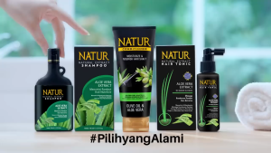 NATUR Paket Aloevera Penyubur Rambut Shampoo & Conditioner