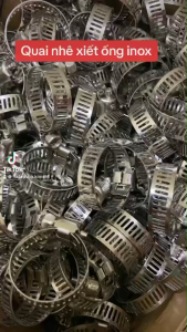 combo 100 quai nhê xiết 5 size ống từ 6mm-29mm INOX không rỉ