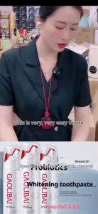 （Quick delivery）Gaolibai Quickening Tea Stain Whiten Teeth Toothpaste/ubat gigi gaolibai/ubat gigi pemutih/colgate toothpaste Same style has good effect美白牙膏120g