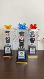 5 PCS Box Mika Kotak Piala Akrilik Souvenir Trophy