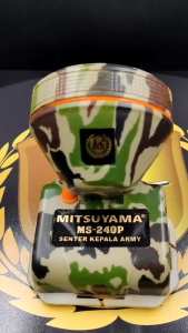 Senter Kepala MITSUYAMA MS-240P Motif Loreng 80 Watt | Senter Kepala Army Super Terang Mitsuyama MS-240P Waterproof Super Bright Cahaya Putih Baterai 4000mAh Rechargeable Isi Ulang Tahan Sampai 16 Jam | Gallery Audio