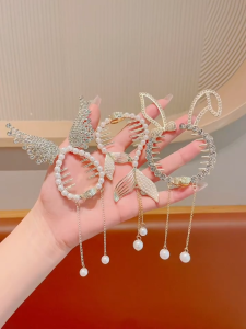 Metal Ponytail Hair Clip Meatball Hair Buckle Hair Accessories Plate Hair Artifact for Lovely Girls