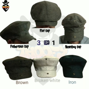 BUFFALO New Desain flat cap fisherman & newsboy - kanvas dinir