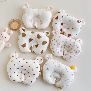 เด็กเล็กเด็ก หมอนเด็ก ผ้าฝ้าย ระบายอากาศ สะดวกสบาย หมอนป้องกันอาการ ราคาถูก