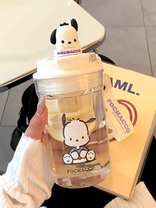 Mug Plastik Lucu Karakter Samrio Ukuran 480ml Free Tali Gantungan kamimurah Botol 3120