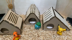 Rumah Hamster Model Modern Minimalis & Aesthetic Ukuran Besar