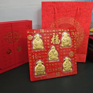 Bộ Ngũ Phúc Thần Tài Đế Trang Trí Đặt Bàn Thơ Ông Địa