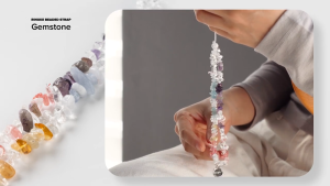 RINGKE® BEADED STRAP Crystal Gemstone Designed for Cell Phone Cases Bags Keys Cameras & ID QuikCatch Lanyard