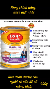 {Chính hãng} Sữa bột Cow true milk 900g dành cho người lớn - Cơ xương khớp tiểu đường canxi DATE MỚI NHẤT