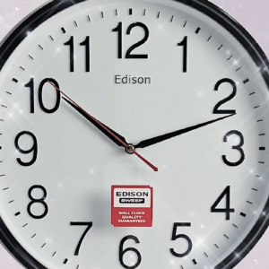 Jam Dinding Edison EDW 319 T30 Timbul Diameter 310mm 31cm