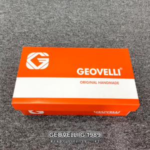 Gvl Geovelli Sandal Pria Sendal Slide Cowok Casual Kekinian Kulit Premium Kualitas Lokal - G1989 Hitam