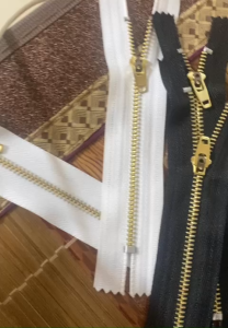 Dây khóa kéo đồng (kim loại) may khóa quần jean kaki