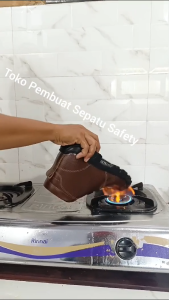 Sepatu Safety Model Resleting  Kulit Sapi  King Skn Sepatu Kerja Pom Bengkel Proyek PLN Ujung Besi Keselamatan Kerja Sepatu Anti Air Tahan Api Sepatu Safety Pria Wanita Berkualitas