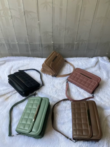 Tas Wanita Dewasa Ragary Slingbags Tas Pesta Tas Kondangan Motif Kotak Embos Dua Ruang 2025