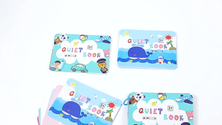 Quiet Book DIY Busy Activity Book Velcro Anak