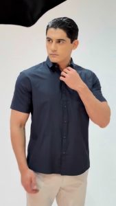 Casella Simple Perfect Kemeja Pria Lengan Pendek Polos | Solid Basic Gallant Shirt