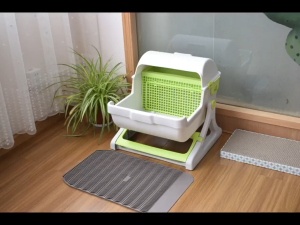 Luxury Pet Semi-Auto Type Sifting Cat Pan / Cat Toilet