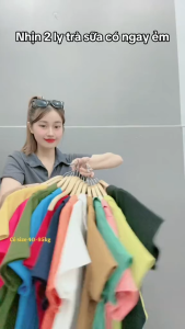 Áo Thun Polo Nữ Bigsize Cô Nhỏ Cổ Bẻ Vạc Bầu Vải Thun Gân Co Giãn Thoải Mái G120