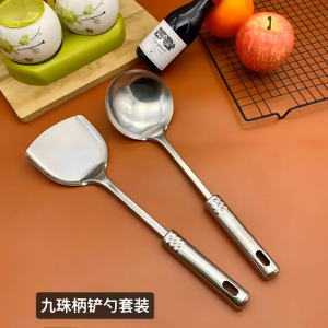 Spatula Centong FULL Stainless / cooking tools / Besar Katel Kuali Wok Wajan Kuat STAINLESS