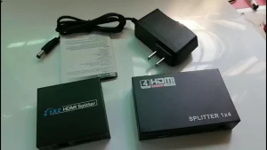 1x2 HDMI Splitter Switch Repeater Amplifier US Plug 1080P HD for PC Desktop TV Projector Laptop