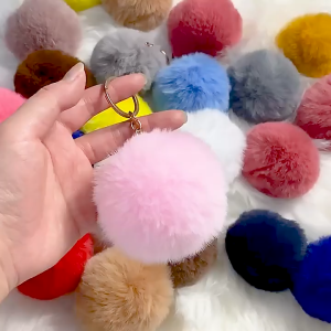 5 PCS Hair ball keychain pendant keychain accessories