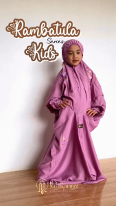 Mukena Terusan Anak Remaja Bordir Mukenah Lucu Kekinian Rambatula Series By Malaikamoza: Mukena Anak Bahan Katun Adem Nyaman Mukena Lajuran Anak PAUD TK SD SMP Mukenah Anak Tanggung Terbaru
